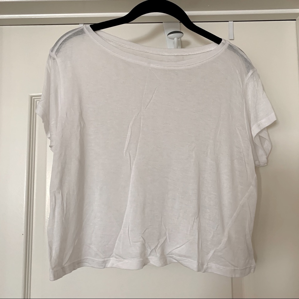 White crop top